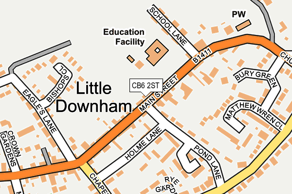 Map of CAMBRIDGESHIRE CLASSIC CARS LTD at local scale
