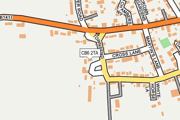 CB6 2TA map - OS OpenMap – Local (Ordnance Survey)
