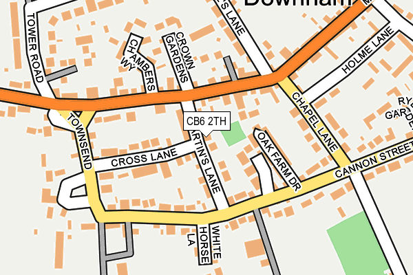 CB6 2TH map - OS OpenMap – Local (Ordnance Survey)