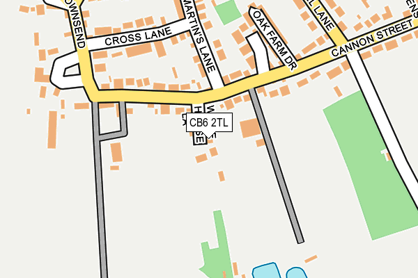 CB6 2TL map - OS OpenMap – Local (Ordnance Survey)
