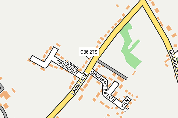 CB6 2TS map - OS OpenMap – Local (Ordnance Survey)