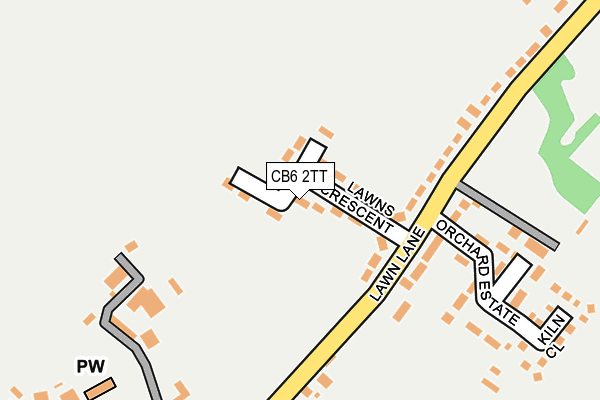 CB6 2TT map - OS OpenMap – Local (Ordnance Survey)