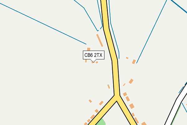 CB6 2TX map - OS OpenMap – Local (Ordnance Survey)