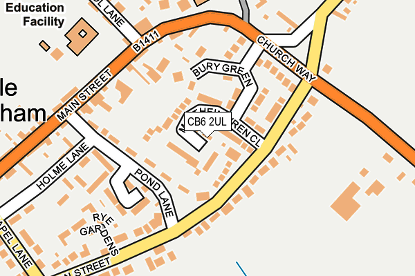 CB6 2UL map - OS OpenMap – Local (Ordnance Survey)