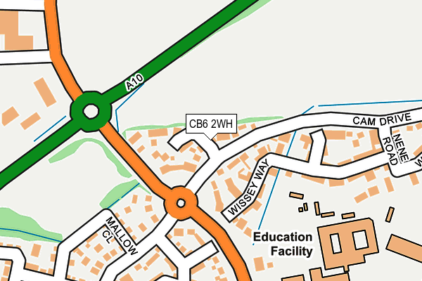 CB6 2WH map - OS OpenMap – Local (Ordnance Survey)