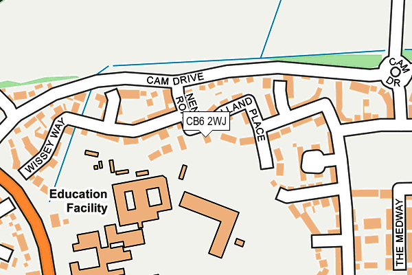 CB6 2WJ map - OS OpenMap – Local (Ordnance Survey)