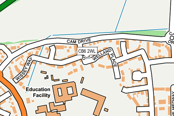 CB6 2WL map - OS OpenMap – Local (Ordnance Survey)