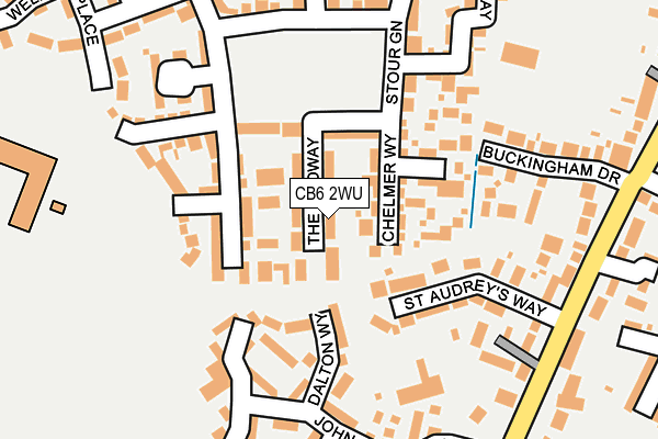 CB6 2WU map - OS OpenMap – Local (Ordnance Survey)