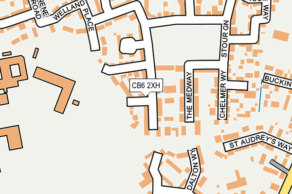CB6 2XH map - OS OpenMap – Local (Ordnance Survey)