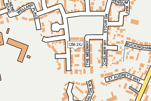 CB6 2XJ map - OS OpenMap – Local (Ordnance Survey)