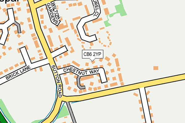 CB6 2YP map - OS OpenMap – Local (Ordnance Survey)