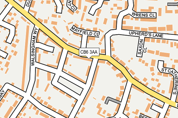 CB6 3AA map - OS OpenMap – Local (Ordnance Survey)