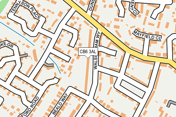 CB6 3AL map - OS OpenMap – Local (Ordnance Survey)