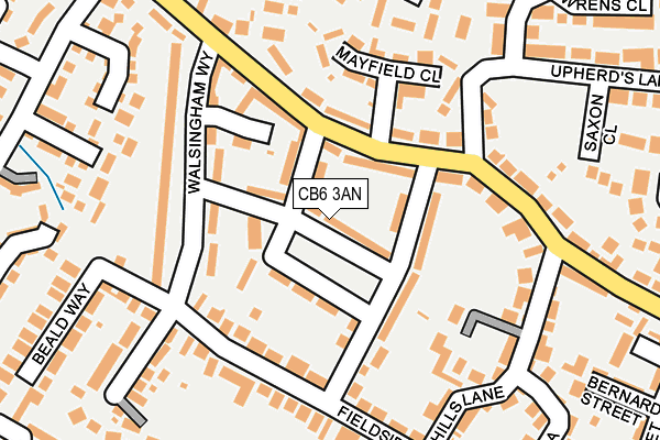 CB6 3AN map - OS OpenMap – Local (Ordnance Survey)