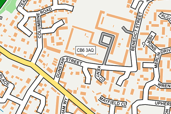 CB6 3AQ map - OS OpenMap – Local (Ordnance Survey)