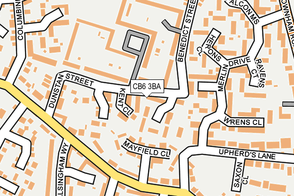 CB6 3BA map - OS OpenMap – Local (Ordnance Survey)