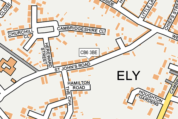 CB6 3BE map - OS OpenMap – Local (Ordnance Survey)