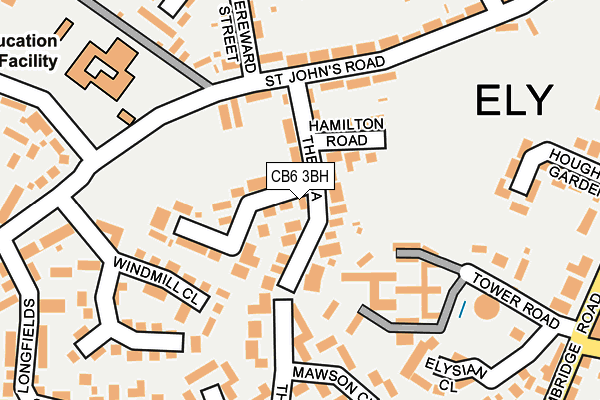 CB6 3BH map - OS OpenMap – Local (Ordnance Survey)