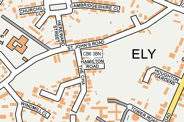 CB6 3BN map - OS OpenMap – Local (Ordnance Survey)