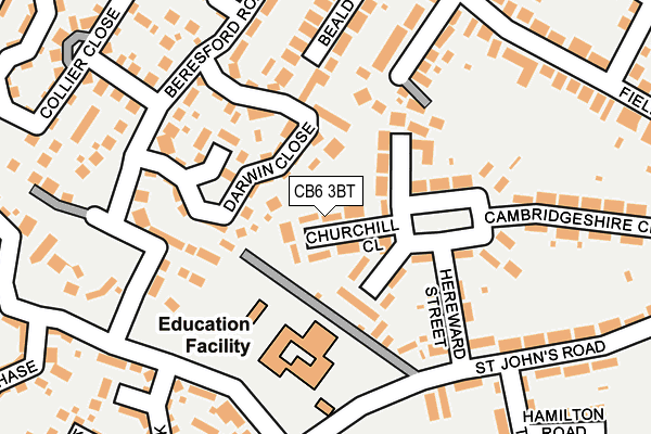 CB6 3BT map - OS OpenMap – Local (Ordnance Survey)