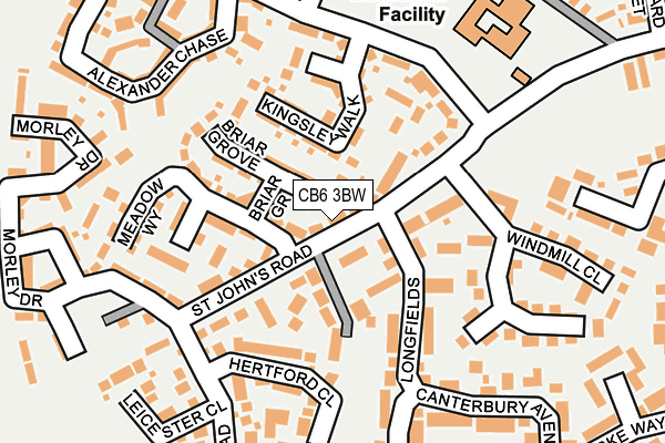 CB6 3BW map - OS OpenMap – Local (Ordnance Survey)