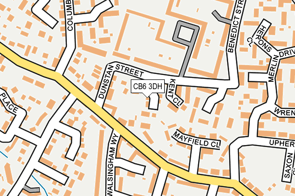 CB6 3DH map - OS OpenMap – Local (Ordnance Survey)