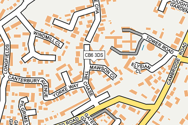 CB6 3DS map - OS OpenMap – Local (Ordnance Survey)