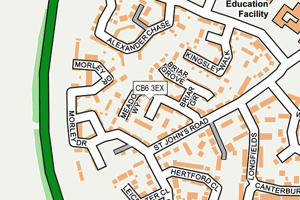 CB6 3EX map - OS OpenMap – Local (Ordnance Survey)