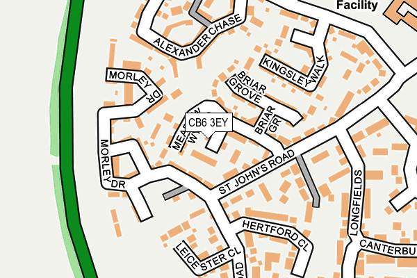 CB6 3EY map - OS OpenMap – Local (Ordnance Survey)