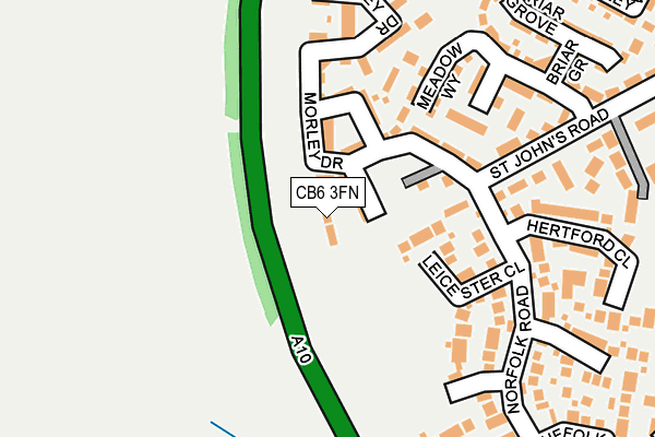 CB6 3FN map - OS OpenMap – Local (Ordnance Survey)