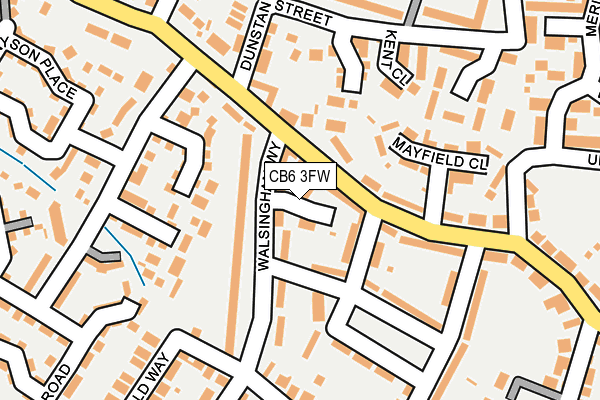 CB6 3FW map - OS OpenMap – Local (Ordnance Survey)