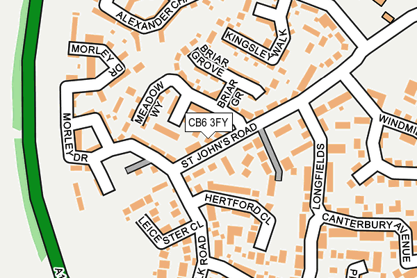 CB6 3FY map - OS OpenMap – Local (Ordnance Survey)