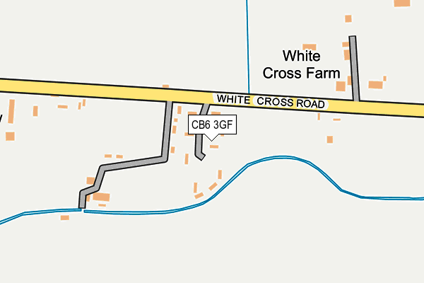 CB6 3GF map - OS OpenMap – Local (Ordnance Survey)
