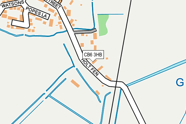 CB6 3HB map - OS OpenMap – Local (Ordnance Survey)
