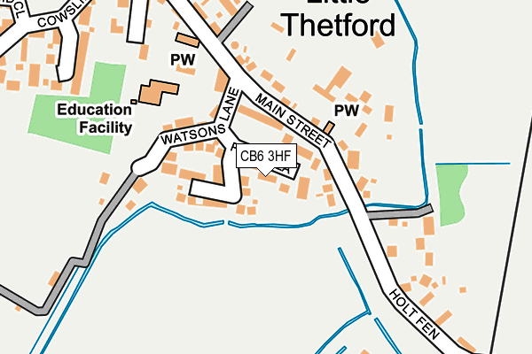 CB6 3HF map - OS OpenMap – Local (Ordnance Survey)