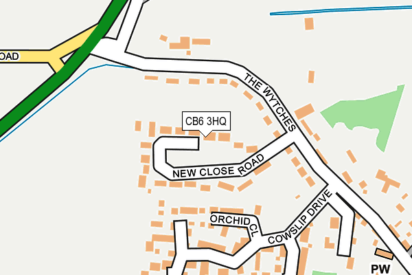 CB6 3HQ map - OS OpenMap – Local (Ordnance Survey)