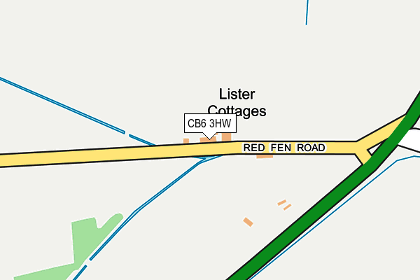 CB6 3HW map - OS OpenMap – Local (Ordnance Survey)