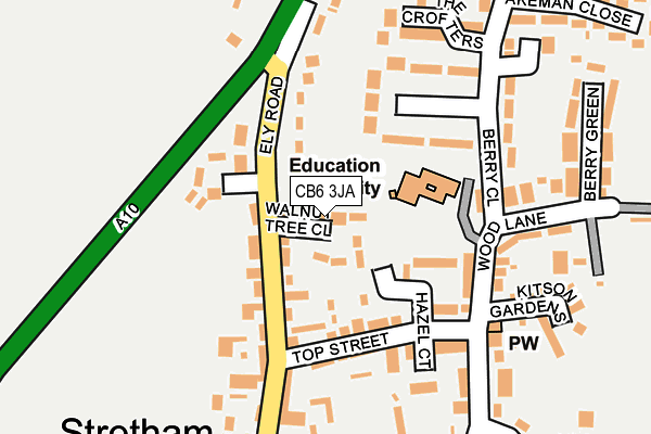 CB6 3JA map - OS OpenMap – Local (Ordnance Survey)