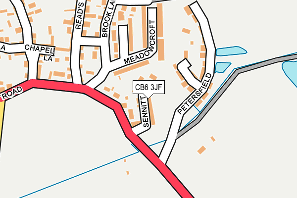CB6 3JF map - OS OpenMap – Local (Ordnance Survey)