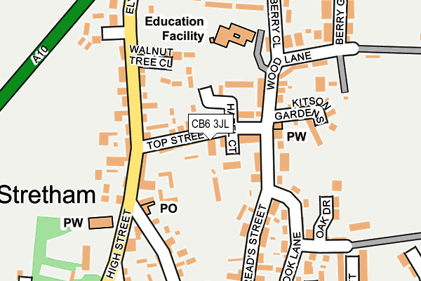 CB6 3JL map - OS OpenMap – Local (Ordnance Survey)