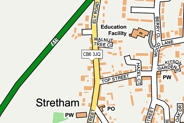 CB6 3JQ map - OS OpenMap – Local (Ordnance Survey)