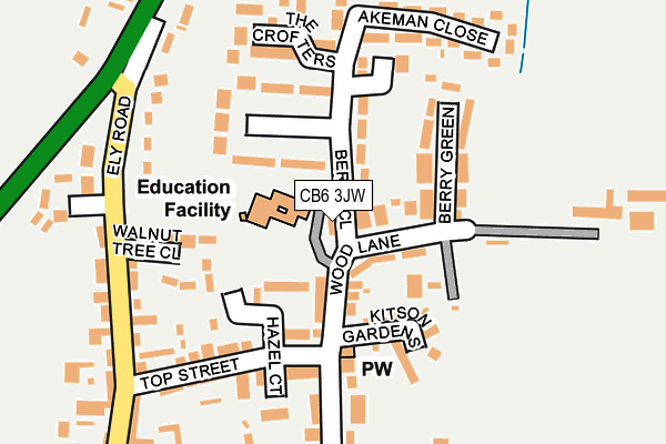 CB6 3JW map - OS OpenMap – Local (Ordnance Survey)