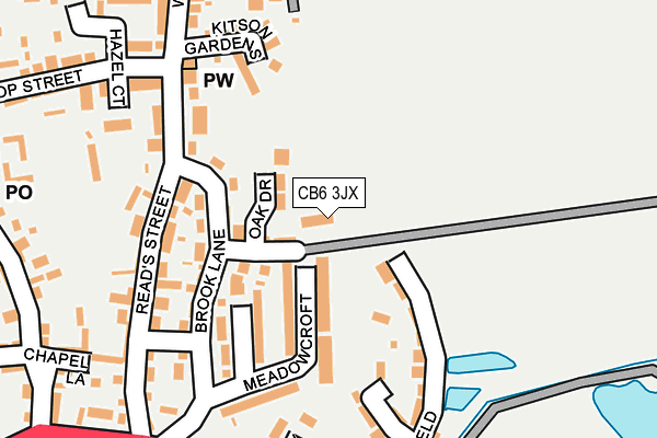 CB6 3JX map - OS OpenMap – Local (Ordnance Survey)