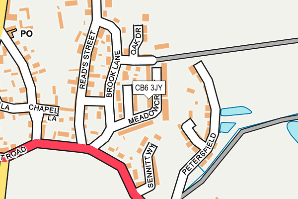 CB6 3JY map - OS OpenMap – Local (Ordnance Survey)