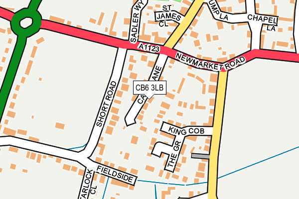 CB6 3LB map - OS OpenMap – Local (Ordnance Survey)