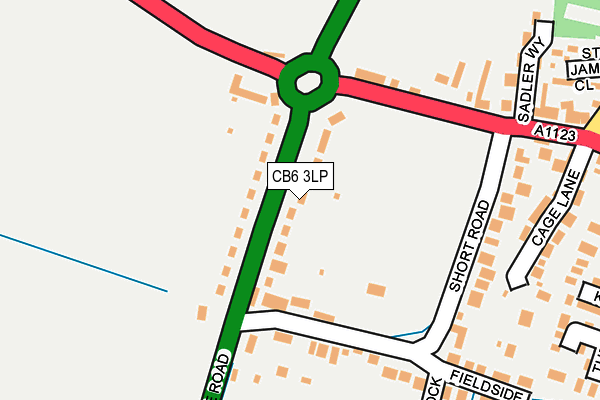 CB6 3LP map - OS OpenMap – Local (Ordnance Survey)