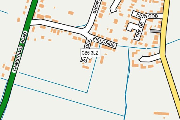 CB6 3LZ map - OS OpenMap – Local (Ordnance Survey)