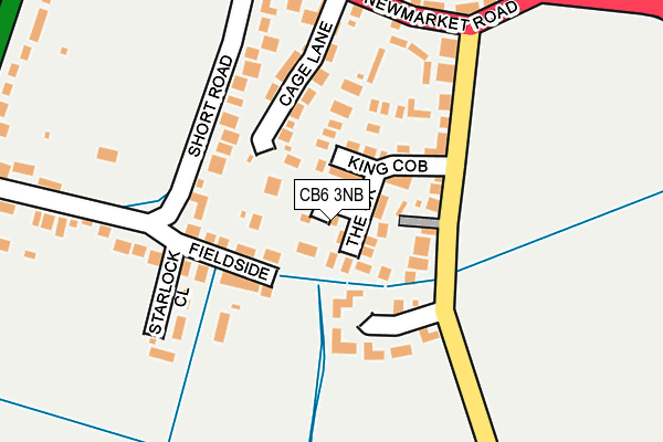 CB6 3NB map - OS OpenMap – Local (Ordnance Survey)