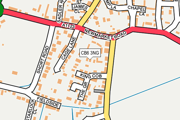 CB6 3NG map - OS OpenMap – Local (Ordnance Survey)