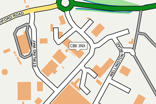 CB6 3NX map - OS OpenMap – Local (Ordnance Survey)